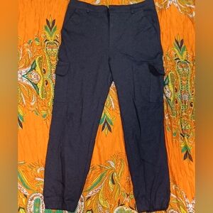 Shinestar Black Cargo Pants Relaxed Fit Jogger Style